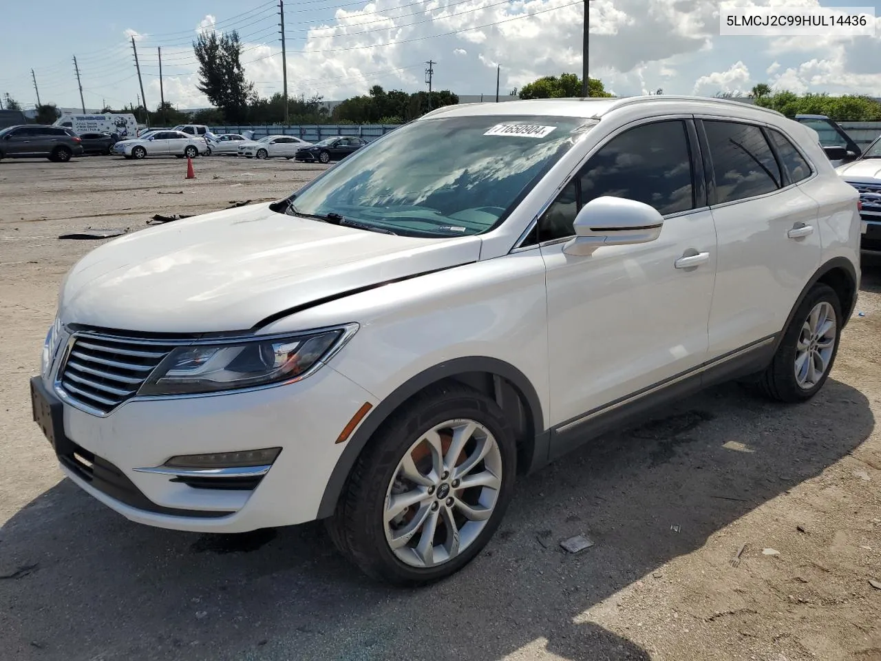 5LMCJ2C99HUL14436 2017 Lincoln Mkc Select