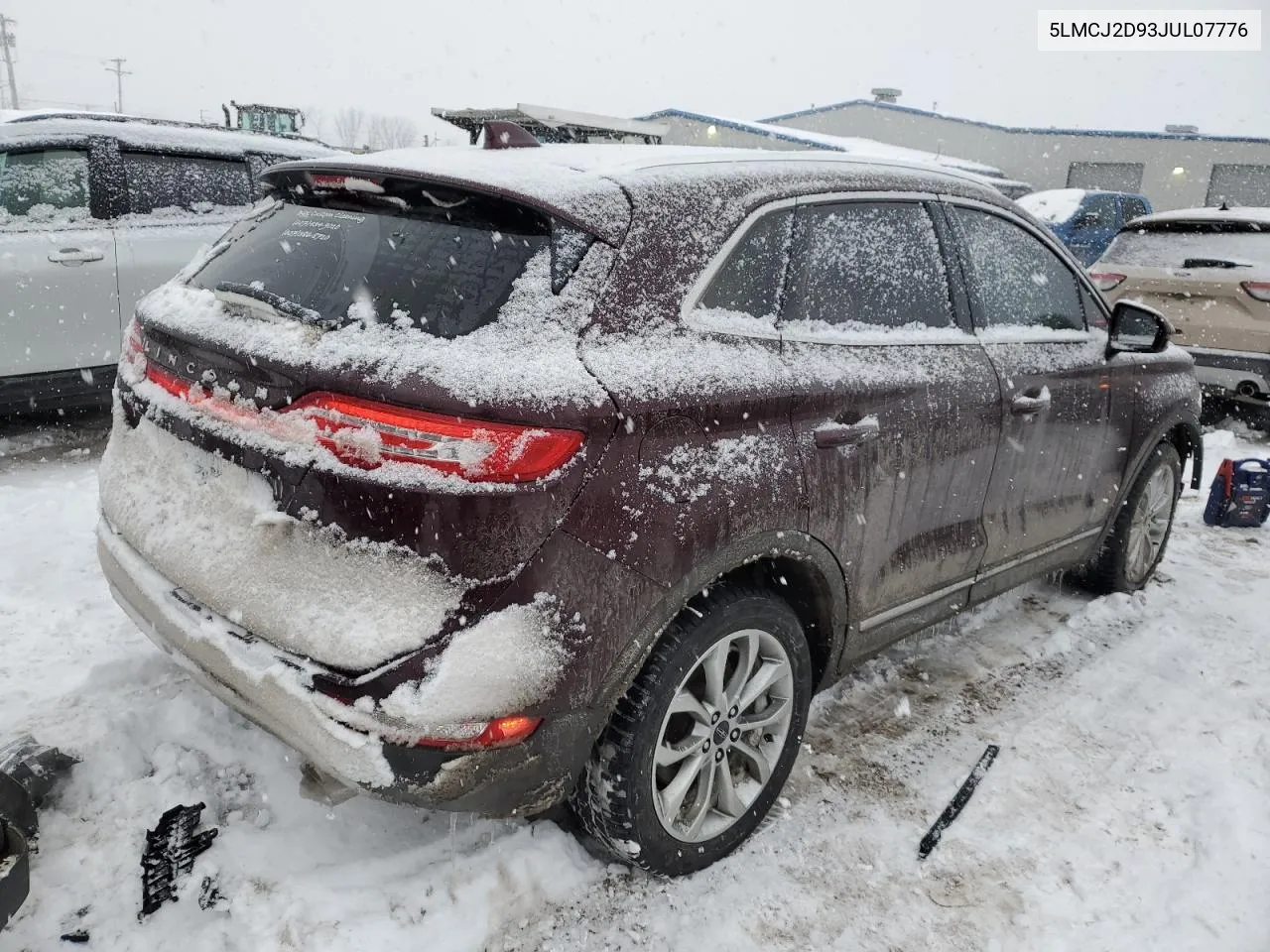 2018 Lincoln Mkc Select VIN: 5LMCJ2D93JUL07776 Lot: 45018954