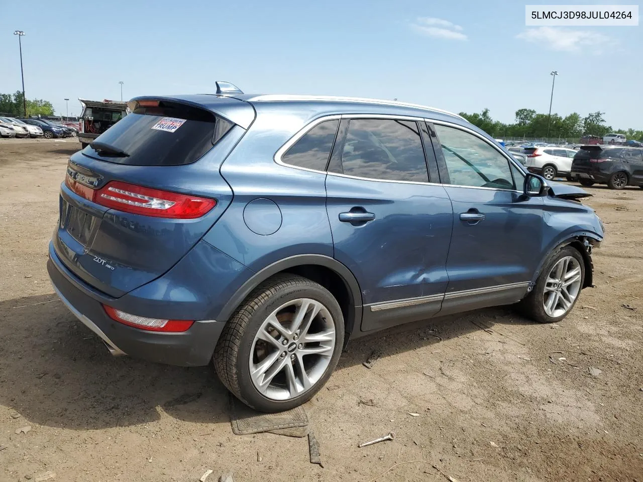 2018 Lincoln Mkc Reserve VIN: 5LMCJ3D98JUL04264 Lot: 55385654