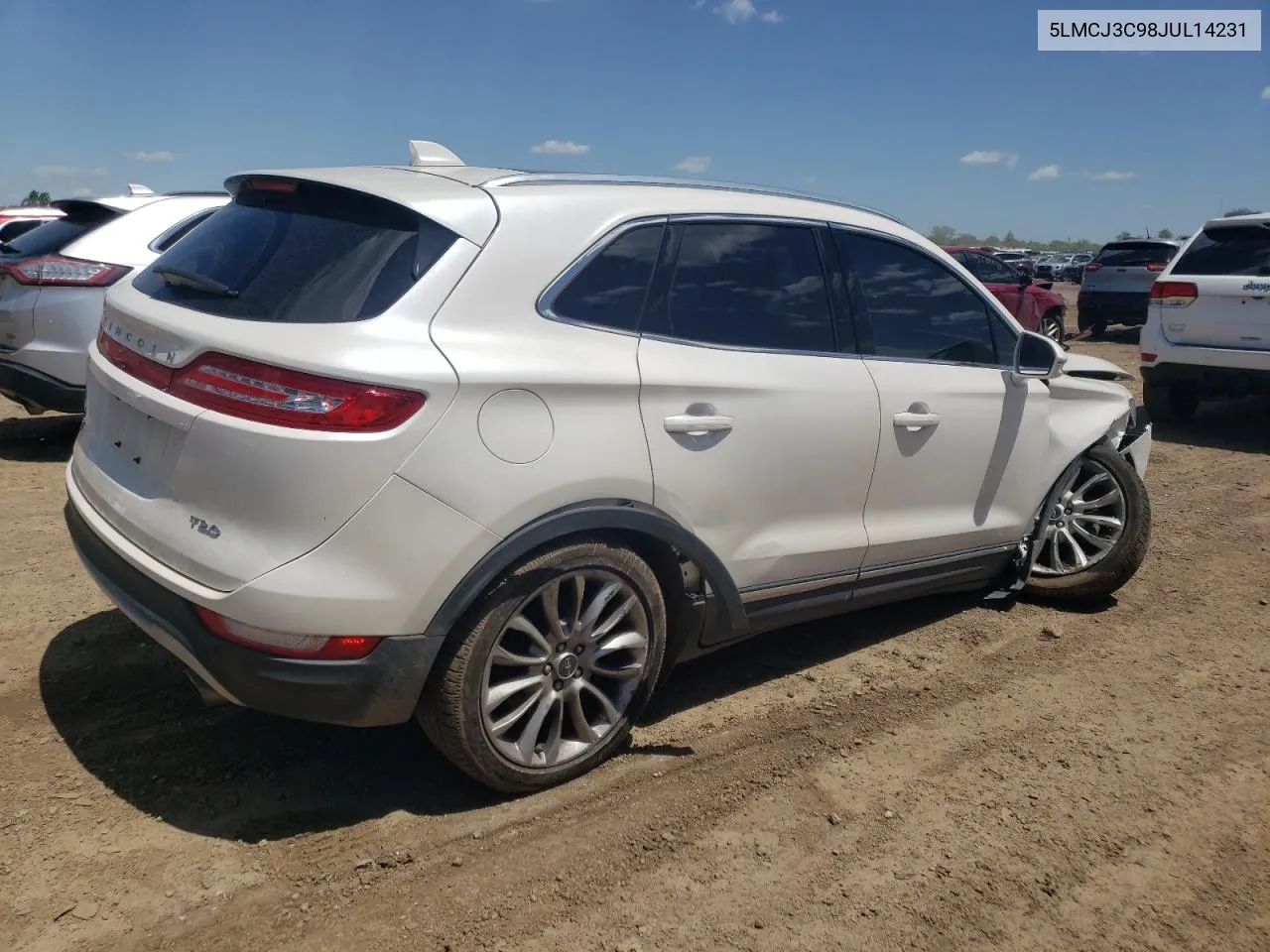 2018 Lincoln Mkc Reserve VIN: 5LMCJ3C98JUL14231 Lot: 56763604