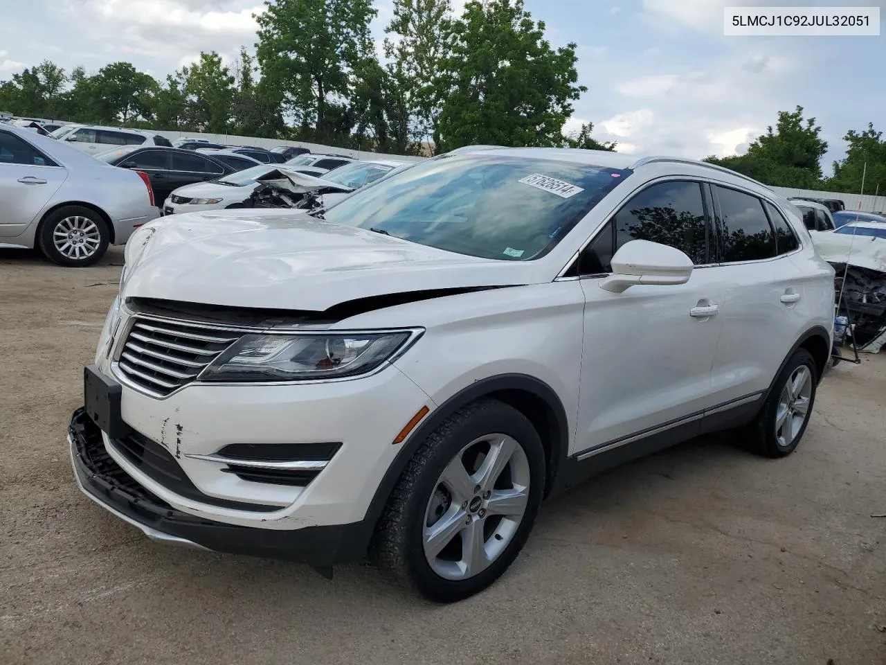 2018 Lincoln Mkc Premiere VIN: 5LMCJ1C92JUL32051 Lot: 57626514