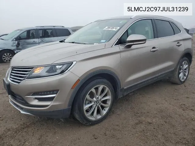 2018 Lincoln Mkc Select VIN: 5LMCJ2C97JUL31239 Lot: 58284664