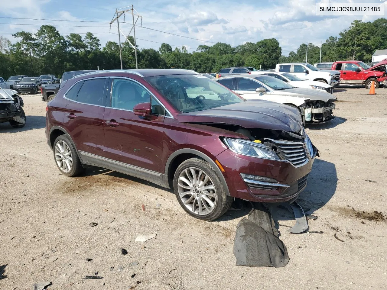 2018 Lincoln Mkc Reserve VIN: 5LMCJ3C98JUL21485 Lot: 60245374