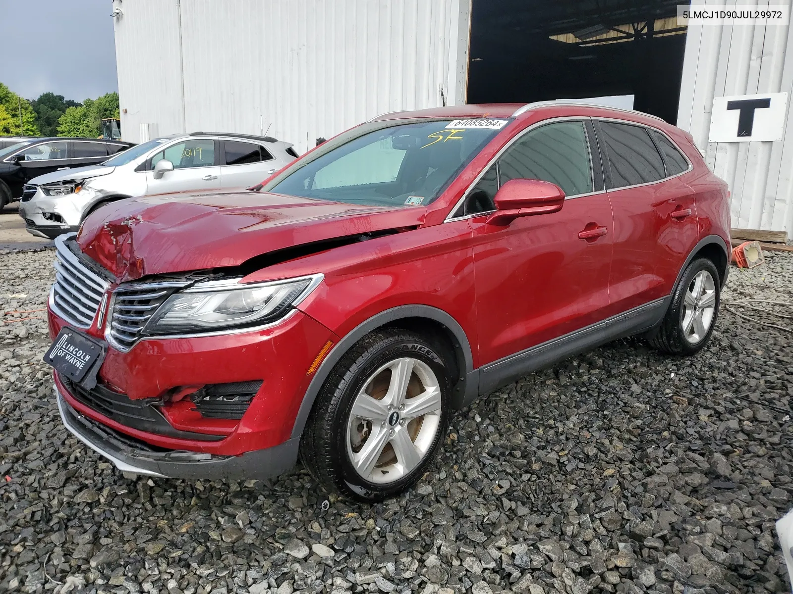 2018 Lincoln Mkc Premiere VIN: 5LMCJ1D90JUL29972 Lot: 64085264