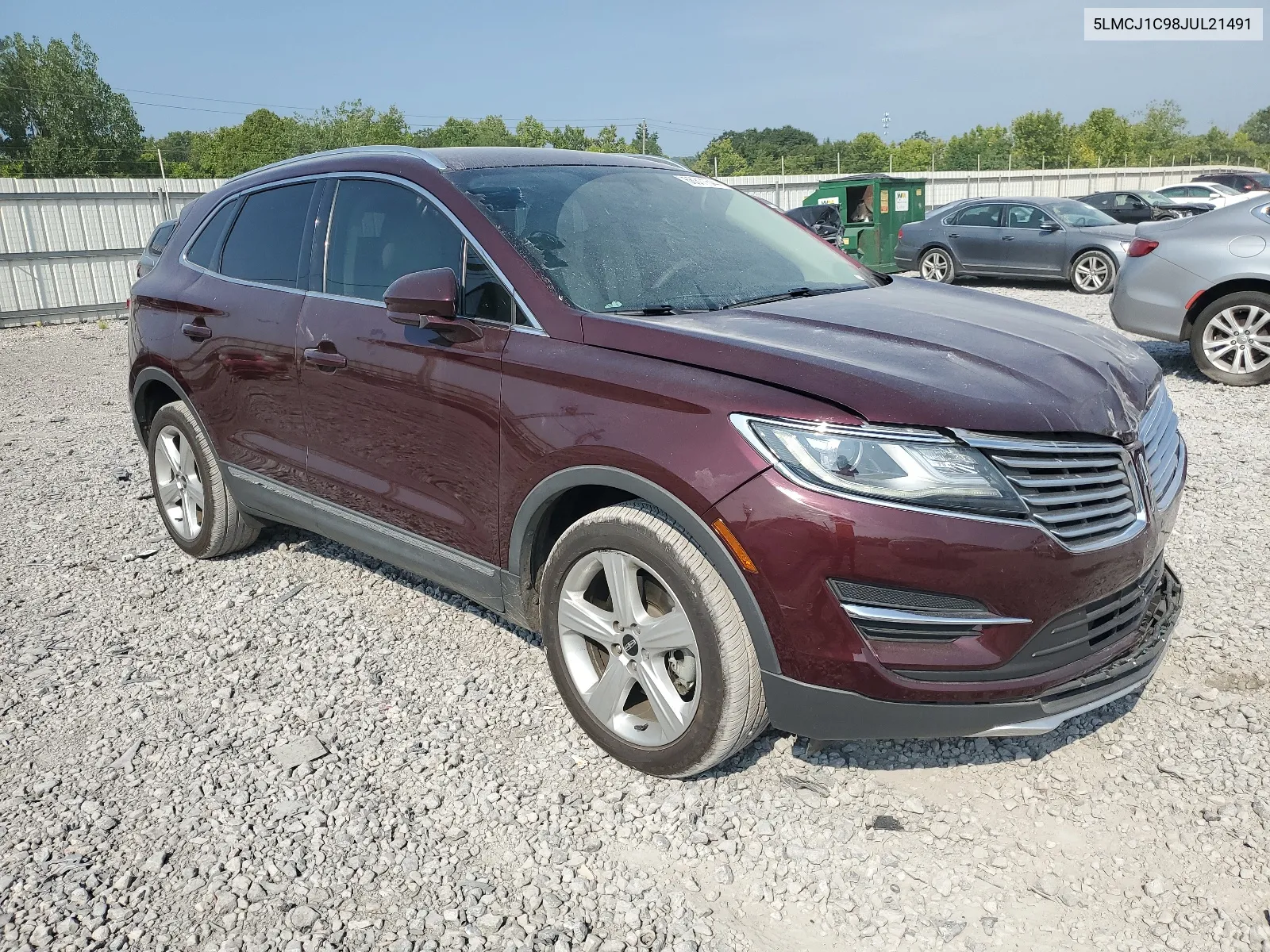 2018 Lincoln Mkc Premiere VIN: 5LMCJ1C98JUL21491 Lot: 66311644