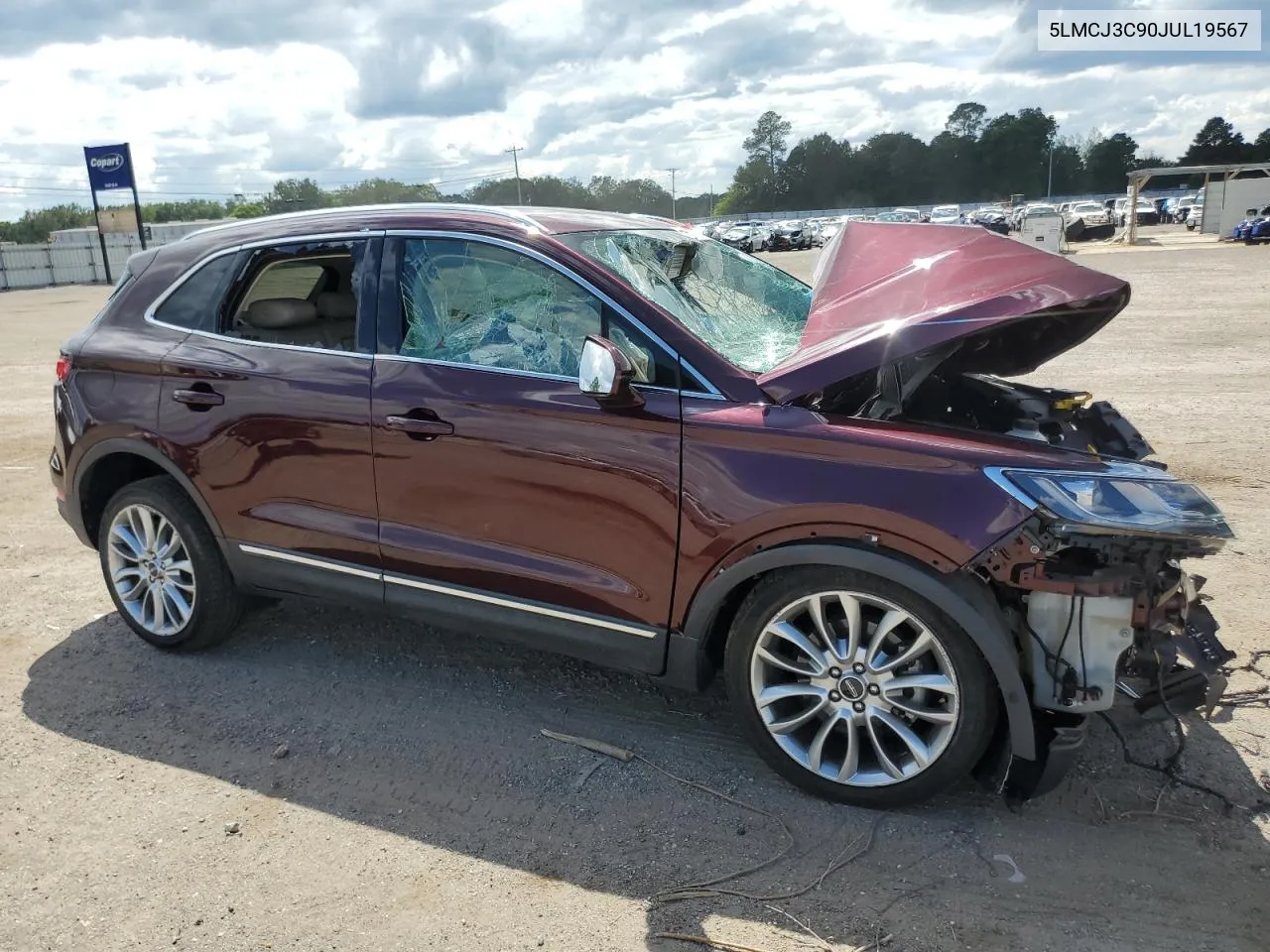 2018 Lincoln Mkc Reserve VIN: 5LMCJ3C90JUL19567 Lot: 69022994