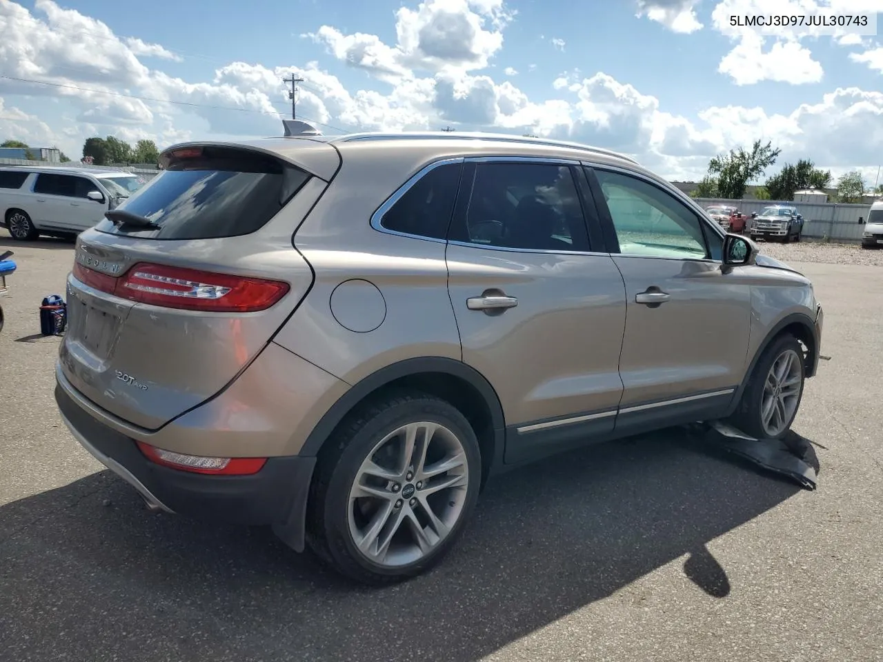 2018 Lincoln Mkc Reserve VIN: 5LMCJ3D97JUL30743 Lot: 70268444