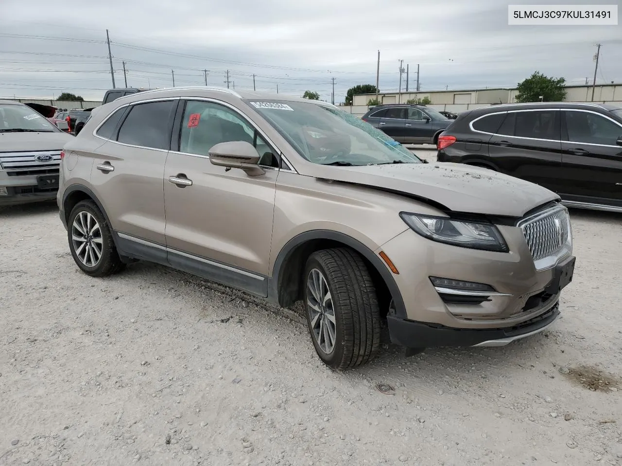 2019 Lincoln Mkc Reserve VIN: 5LMCJ3C97KUL31491 Lot: 54266384