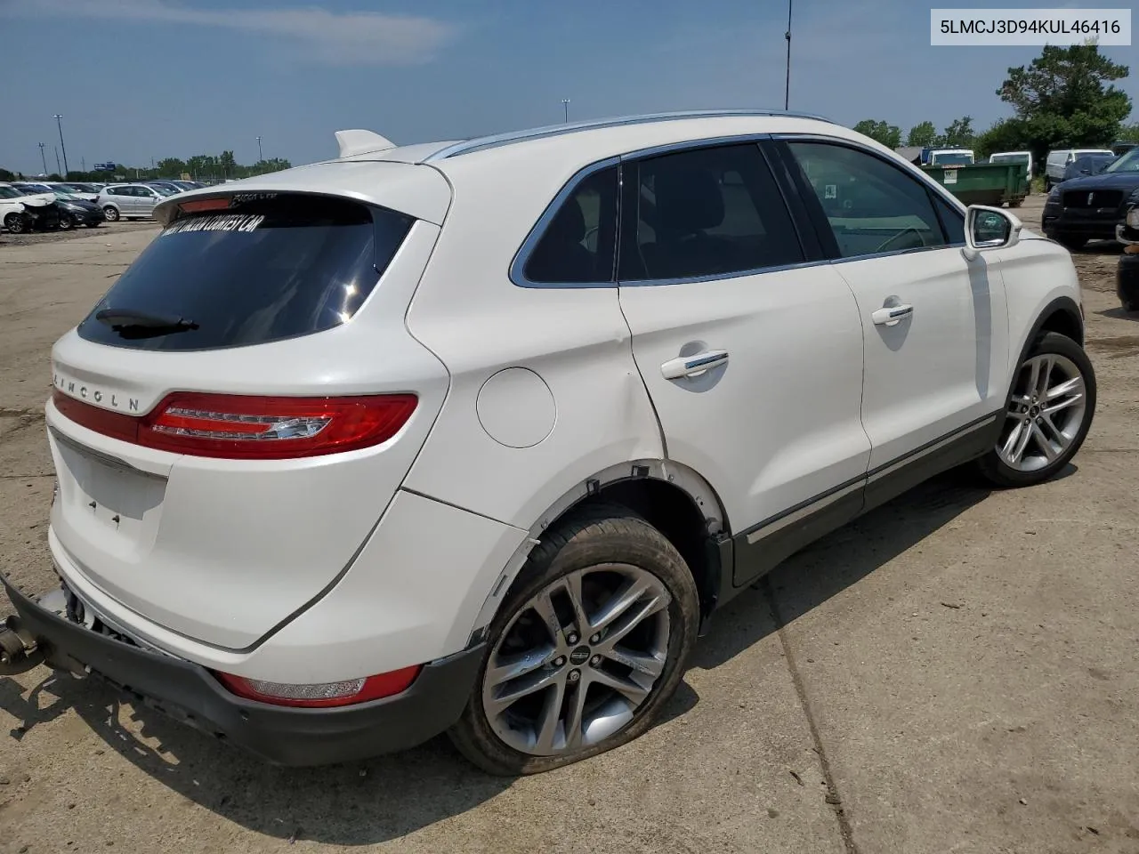 5LMCJ3D94KUL46416 2019 Lincoln Mkc Reserve