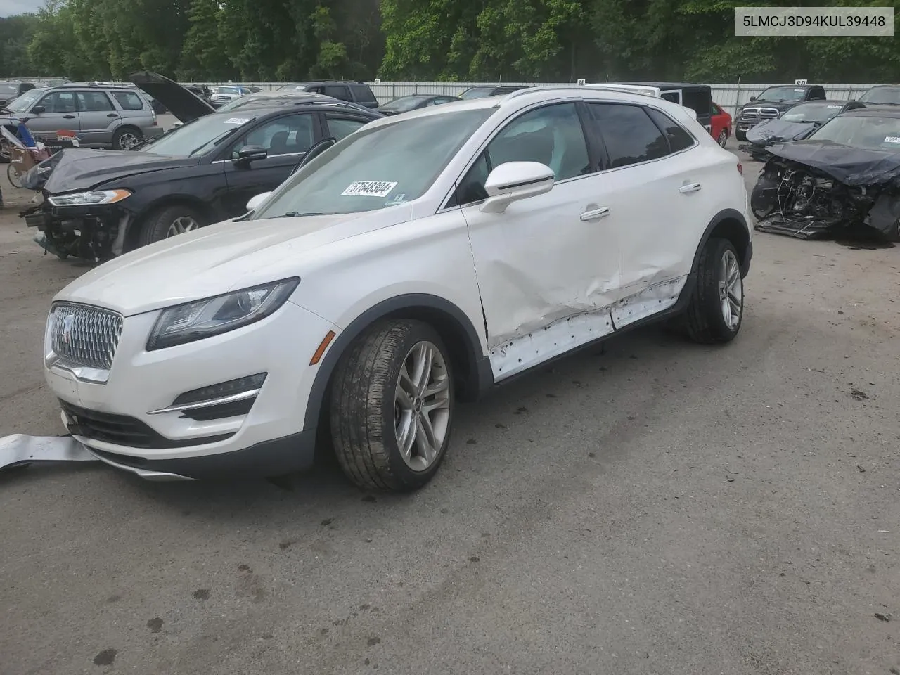 2019 Lincoln Mkc Reserve VIN: 5LMCJ3D94KUL39448 Lot: 57548304