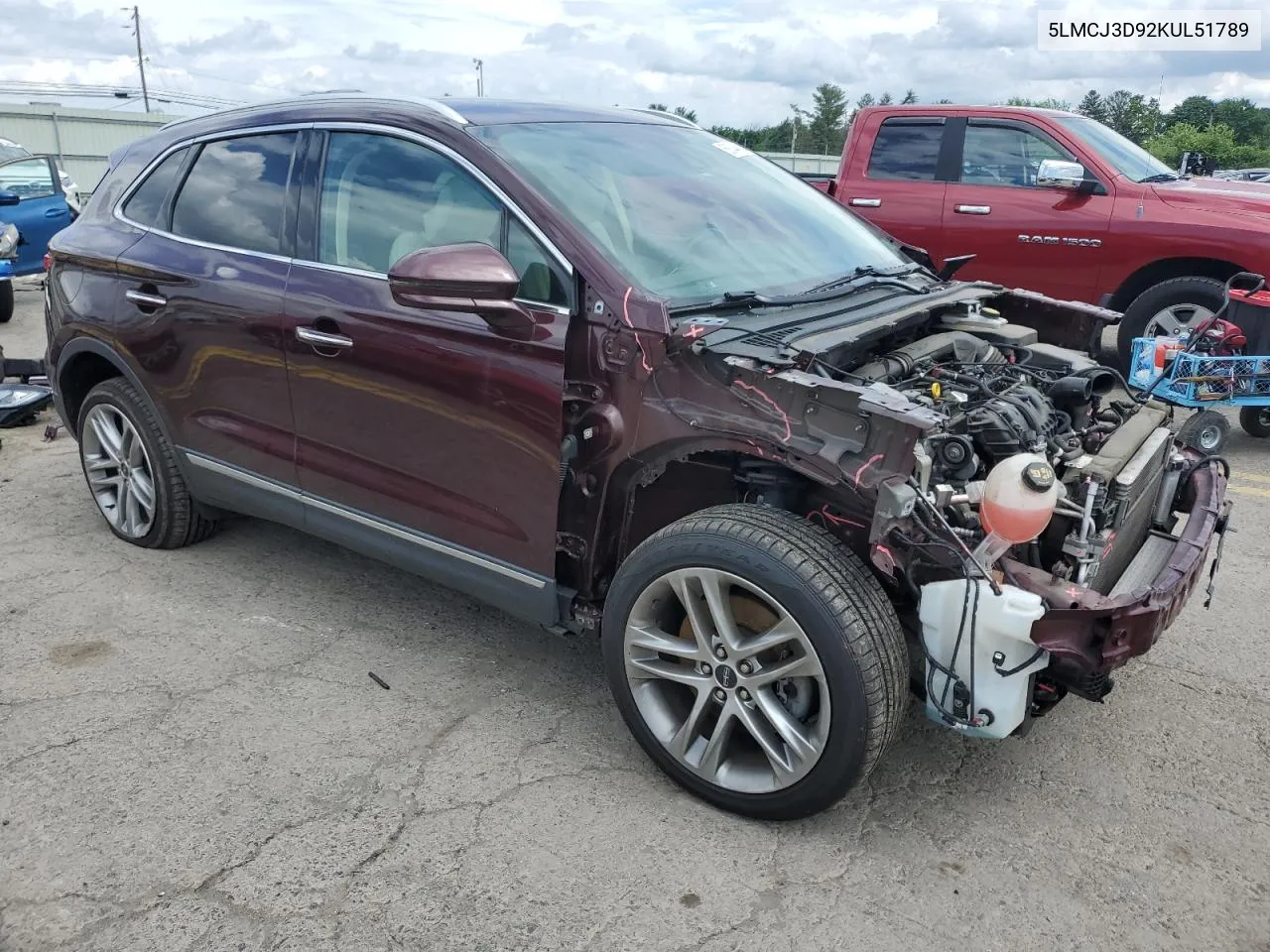 2019 Lincoln Mkc Reserve VIN: 5LMCJ3D92KUL51789 Lot: 58044664