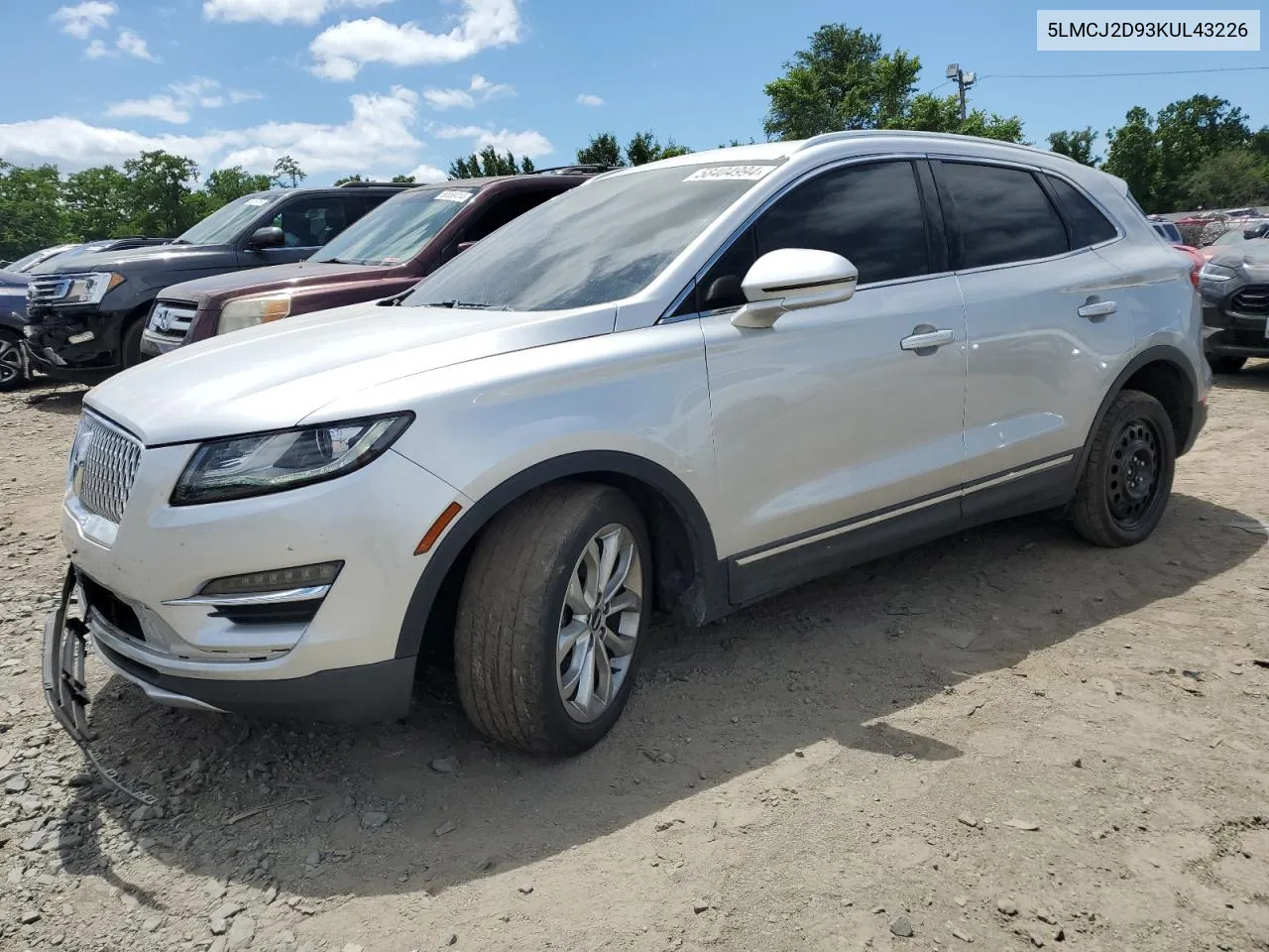 5LMCJ2D93KUL43226 2019 Lincoln Mkc Select