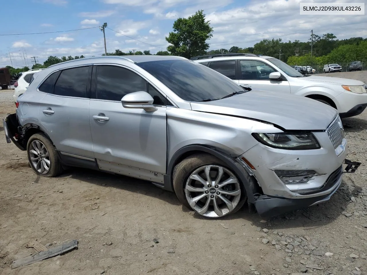 2019 Lincoln Mkc Select VIN: 5LMCJ2D93KUL43226 Lot: 58404994