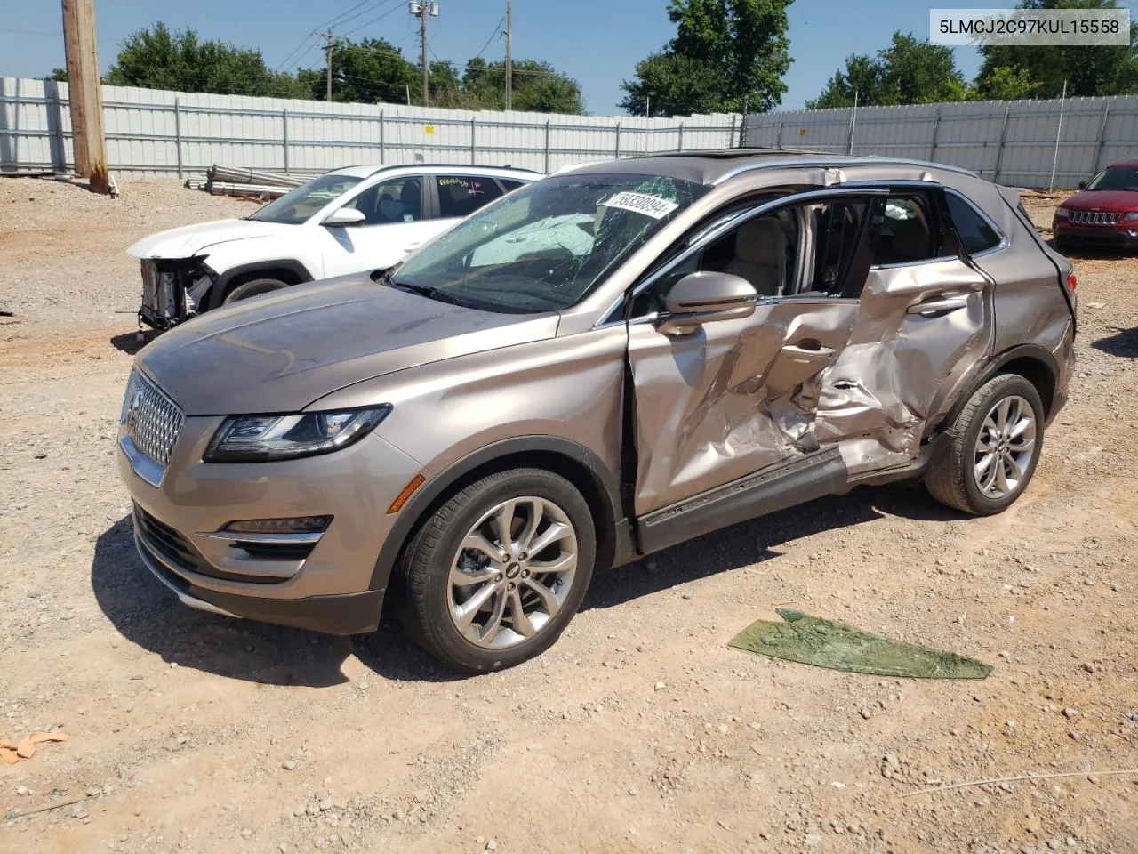 2019 Lincoln Mkc Select VIN: 5LMCJ2C97KUL15558 Lot: 59330094