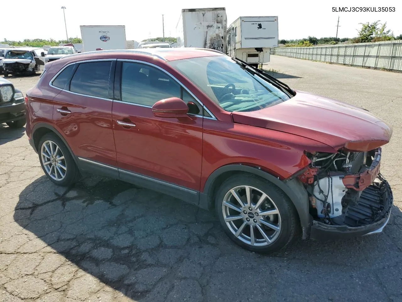 2019 Lincoln Mkc Reserve VIN: 5LMCJ3C93KUL35053 Lot: 61236074