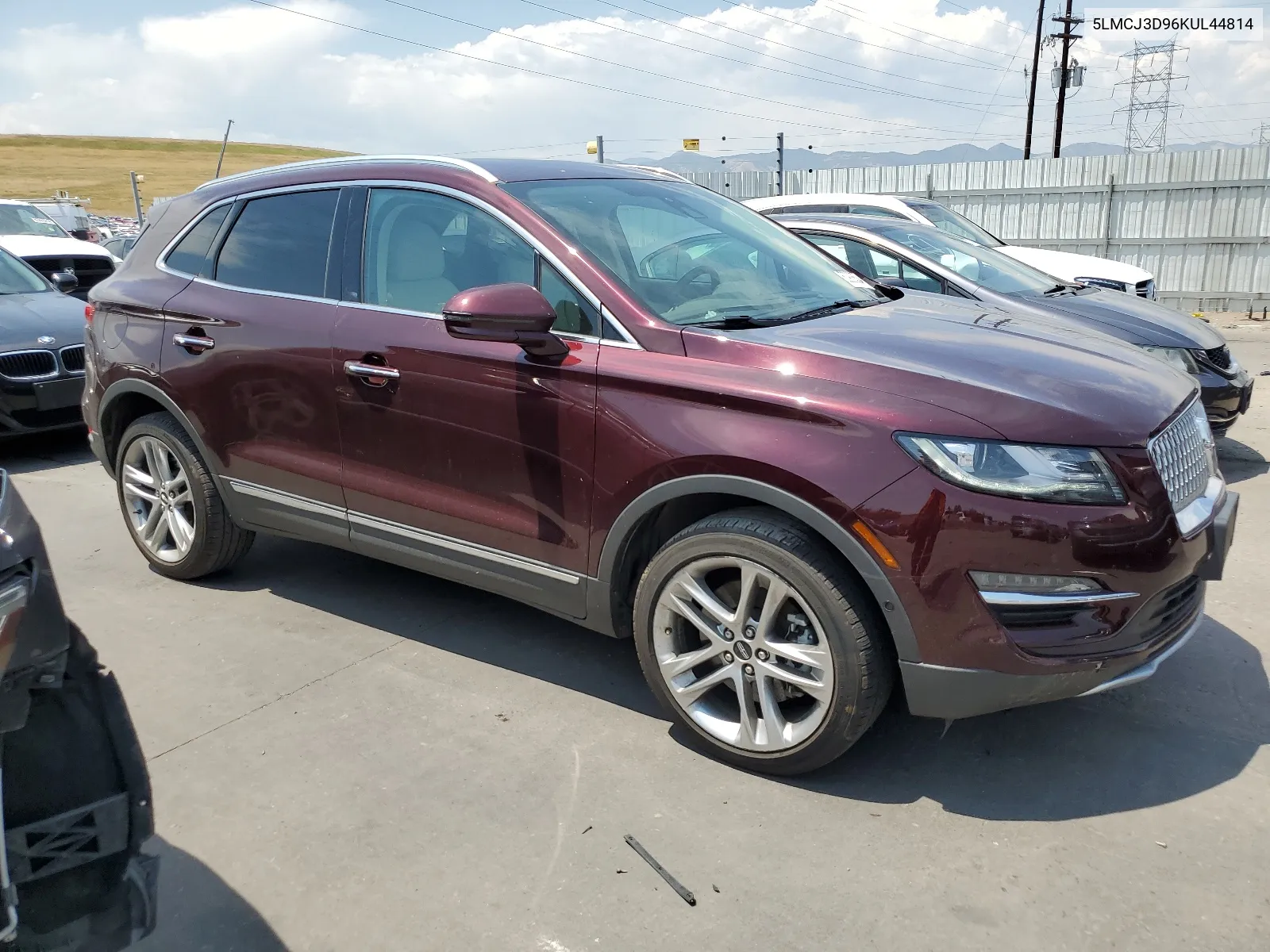 2019 Lincoln Mkc Reserve VIN: 5LMCJ3D96KUL44814 Lot: 63906534