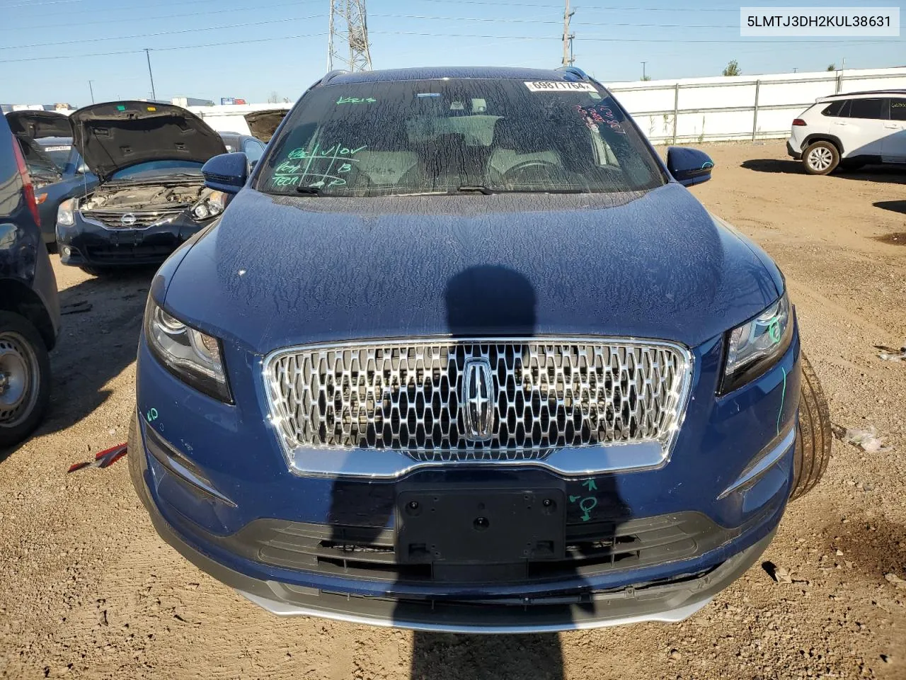 2019 Lincoln Mkc Reserve VIN: 5LMTJ3DH2KUL38631 Lot: 69871764