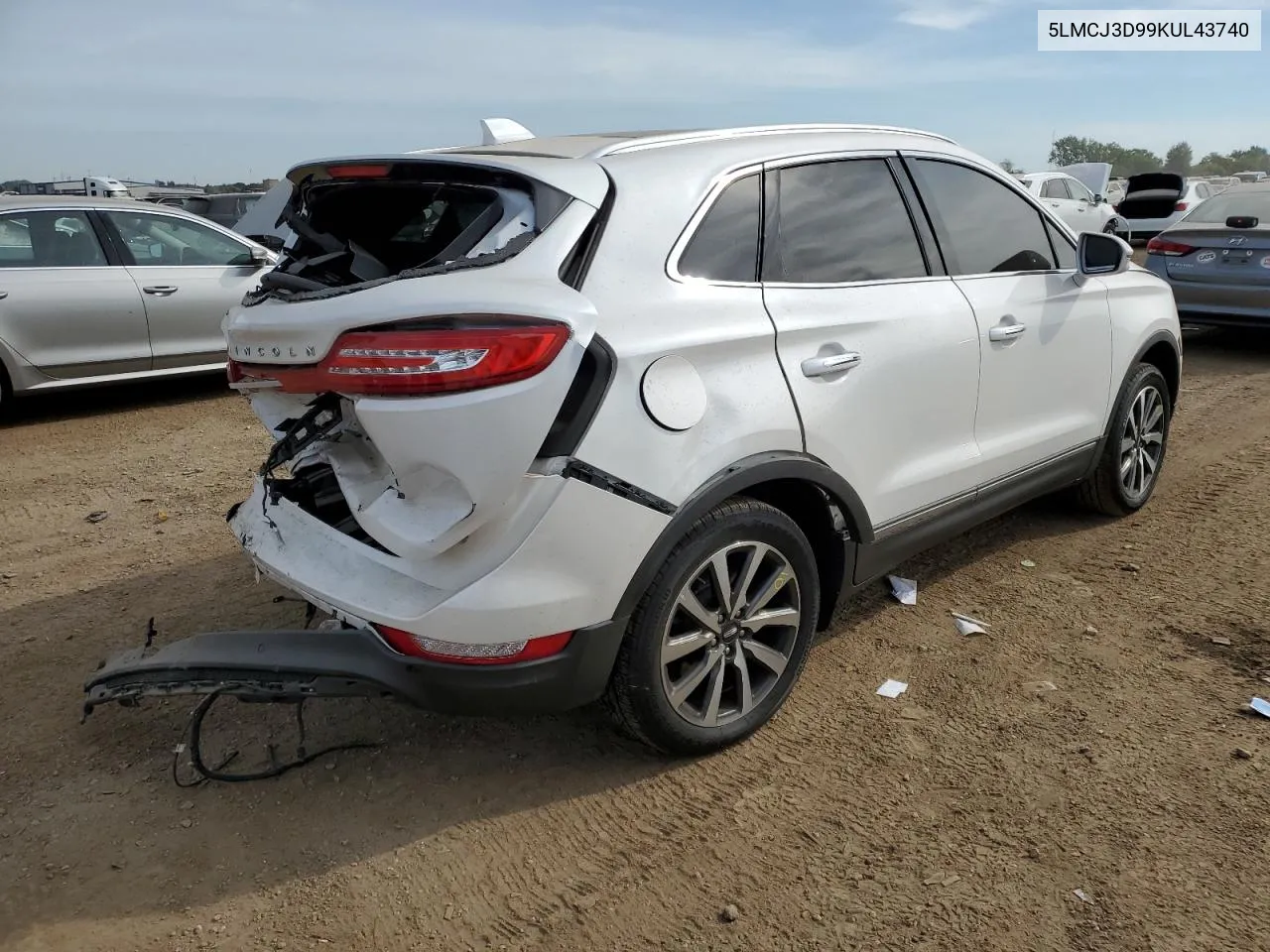 2019 Lincoln Mkc Reserve VIN: 5LMCJ3D99KUL43740 Lot: 71556154