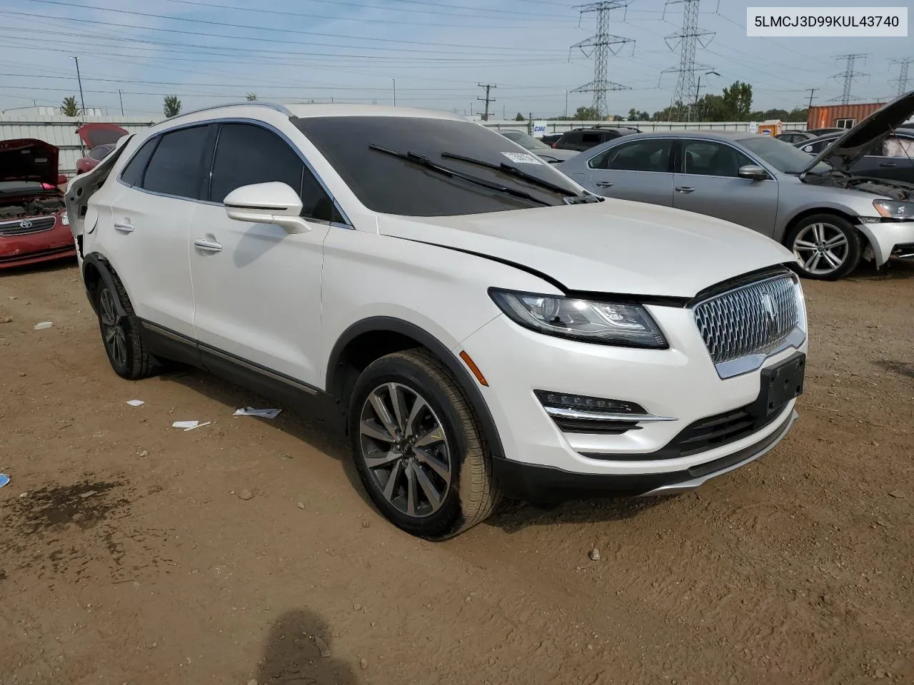 2019 Lincoln Mkc Reserve VIN: 5LMCJ3D99KUL43740 Lot: 71556154