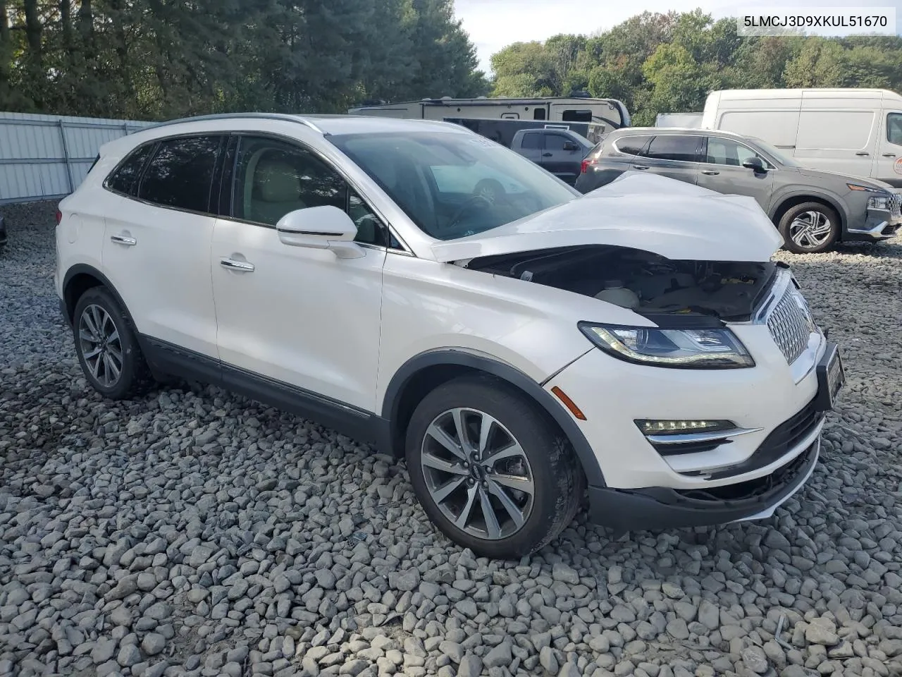 2019 Lincoln Mkc Reserve VIN: 5LMCJ3D9XKUL51670 Lot: 72151334