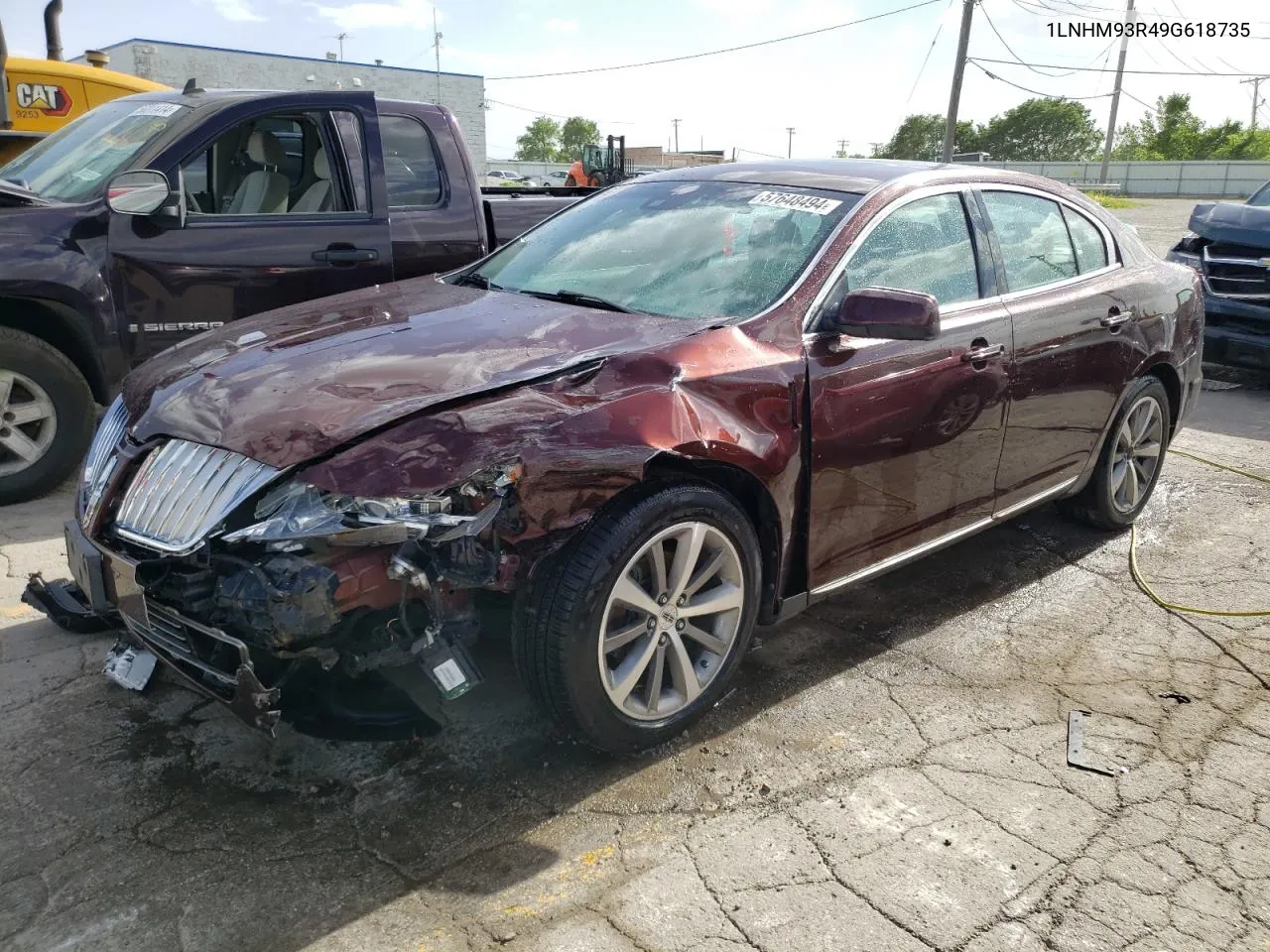 2009 Lincoln Mks VIN: 1LNHM93R49G618735 Lot: 57648494