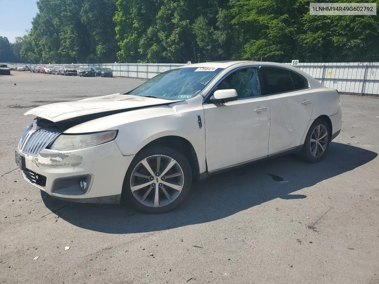 2009 Lincoln Mks VIN: 1LNHM94R49G602792 Lot: 57898424