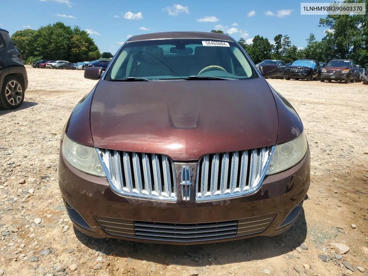 2009 Lincoln Mks VIN: 1LNHM93R39G603370 Lot: 58465004