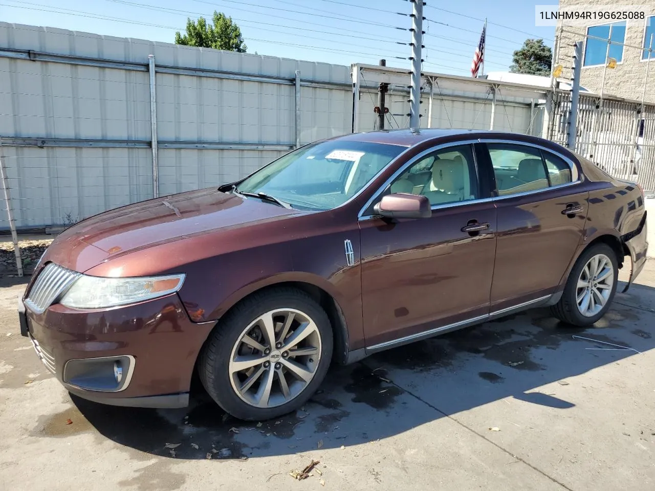 2009 Lincoln Mks VIN: 1LNHM94R19G625088 Lot: 62318144