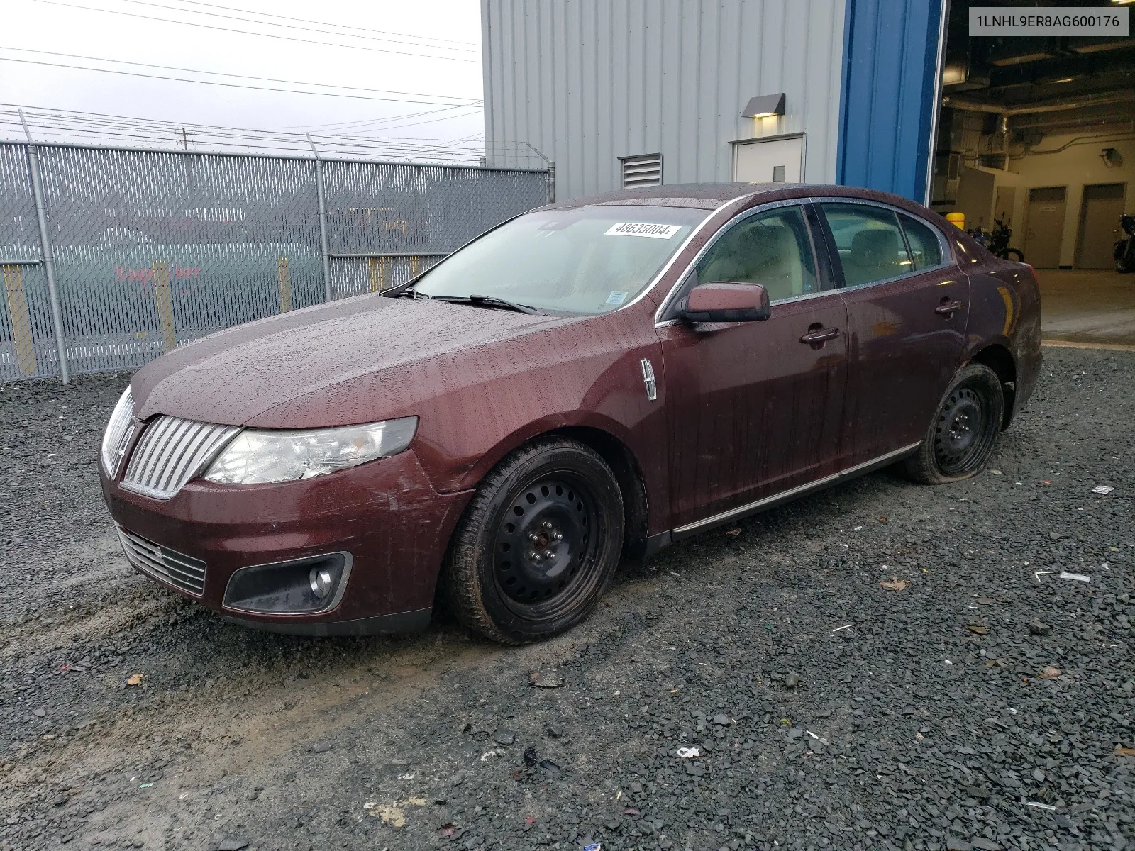 2010 Lincoln Mks VIN: 1LNHL9ER8AG600176 Lot: 48635004