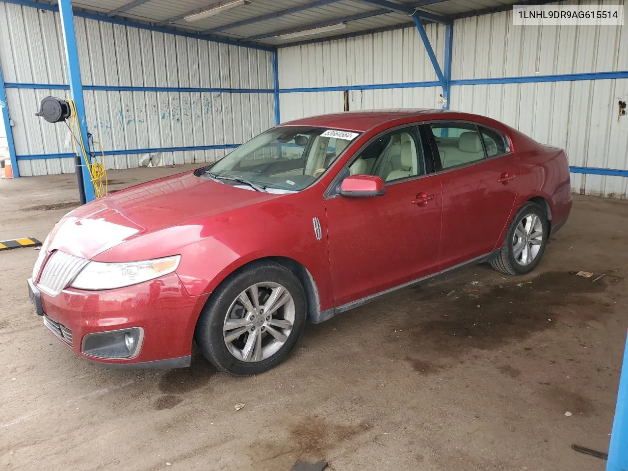 2010 Lincoln Mks VIN: 1LNHL9DR9AG615514 Lot: 53664564