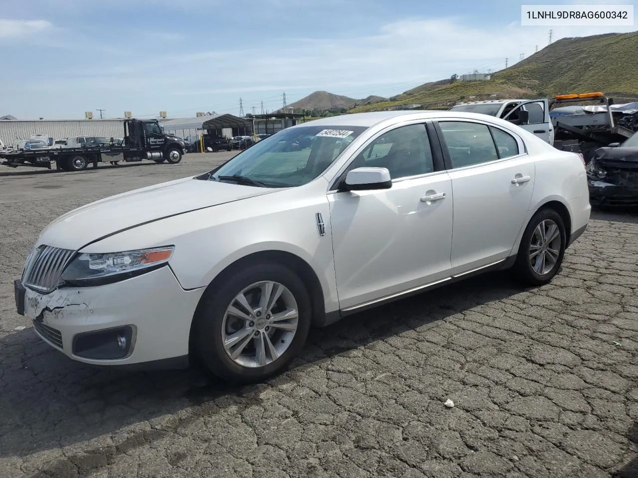 1LNHL9DR8AG600342 2010 Lincoln Mks