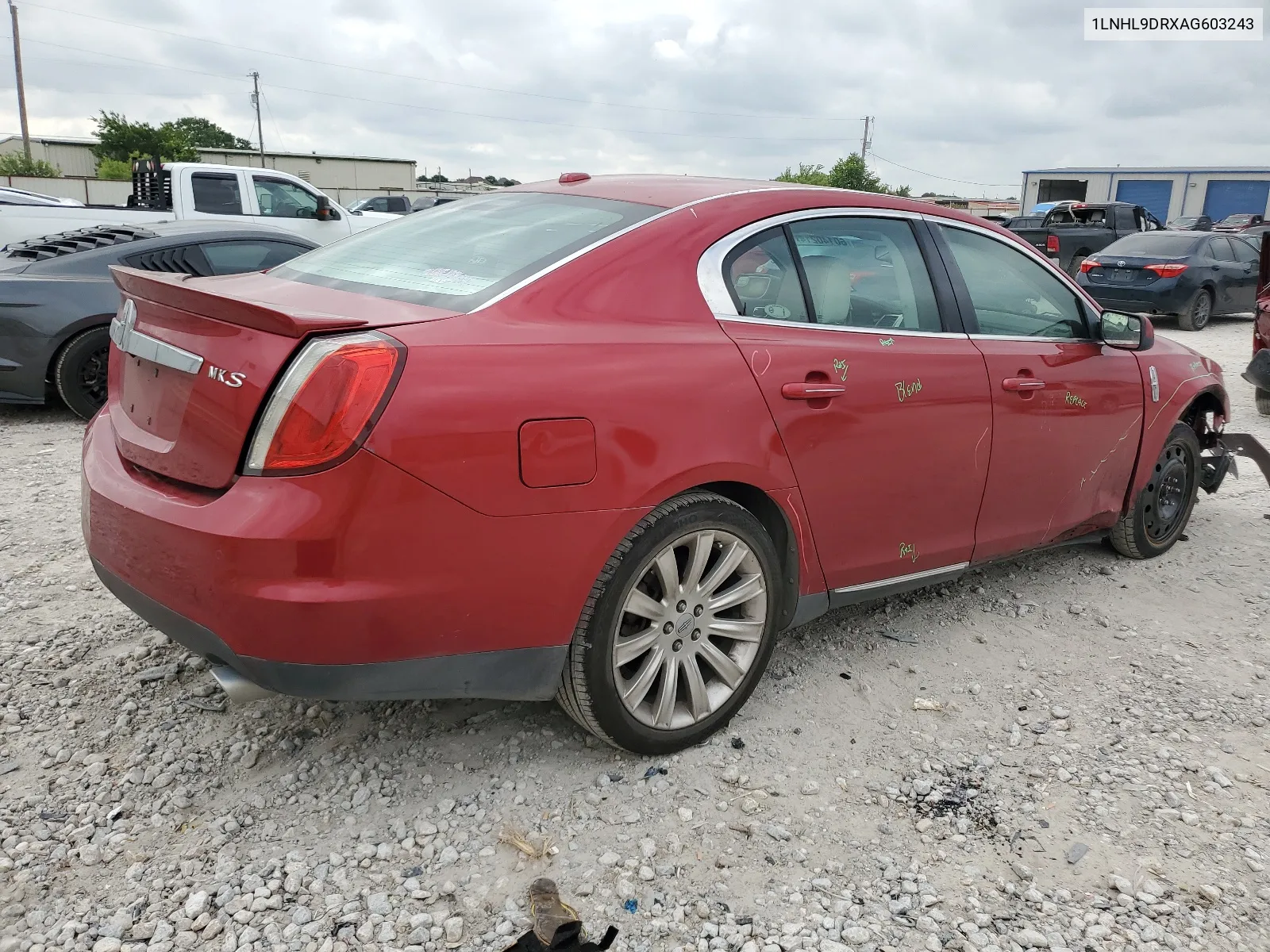 2010 Lincoln Mks VIN: 1LNHL9DRXAG603243 Lot: 60140214