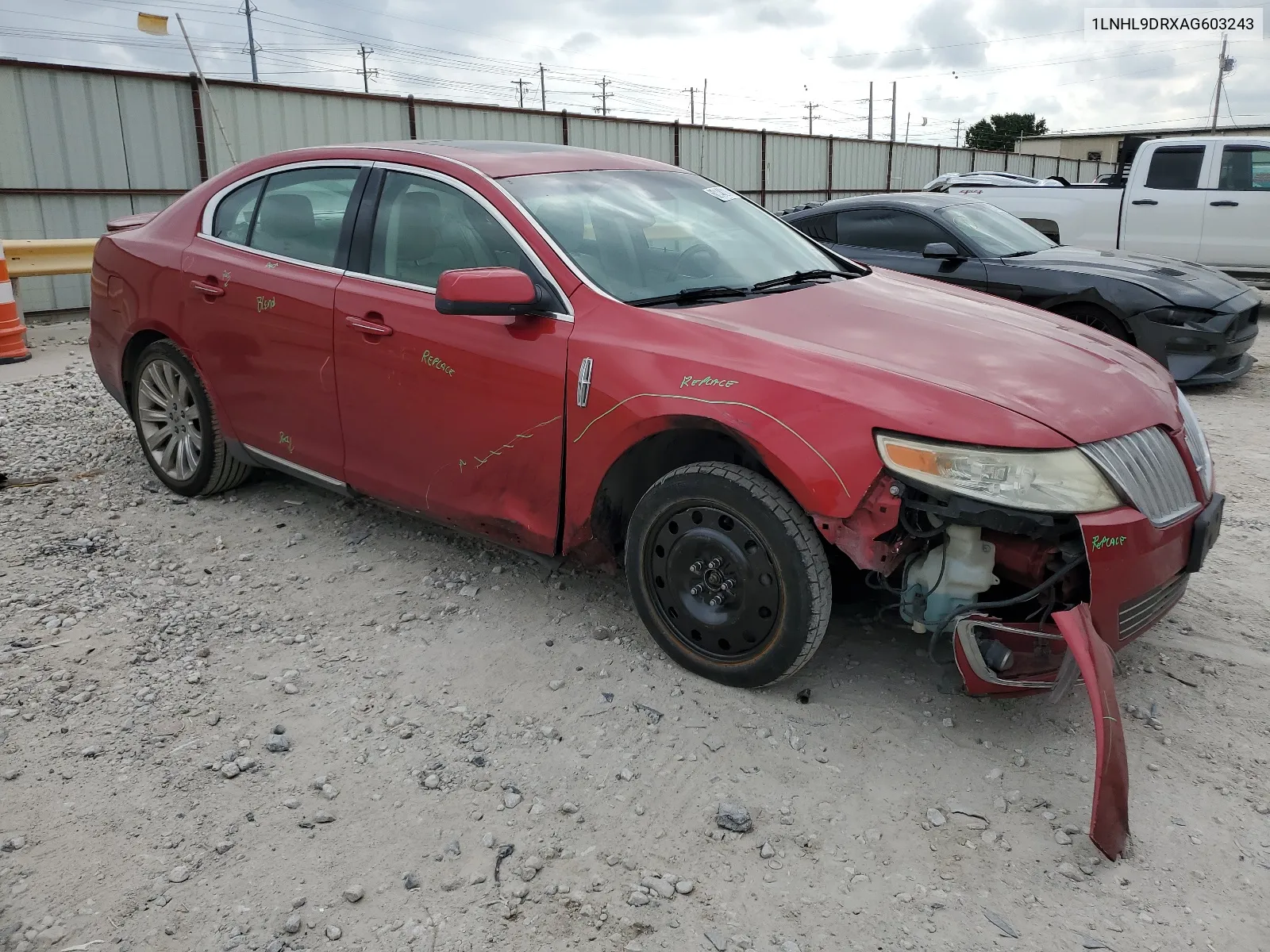 2010 Lincoln Mks VIN: 1LNHL9DRXAG603243 Lot: 60140214