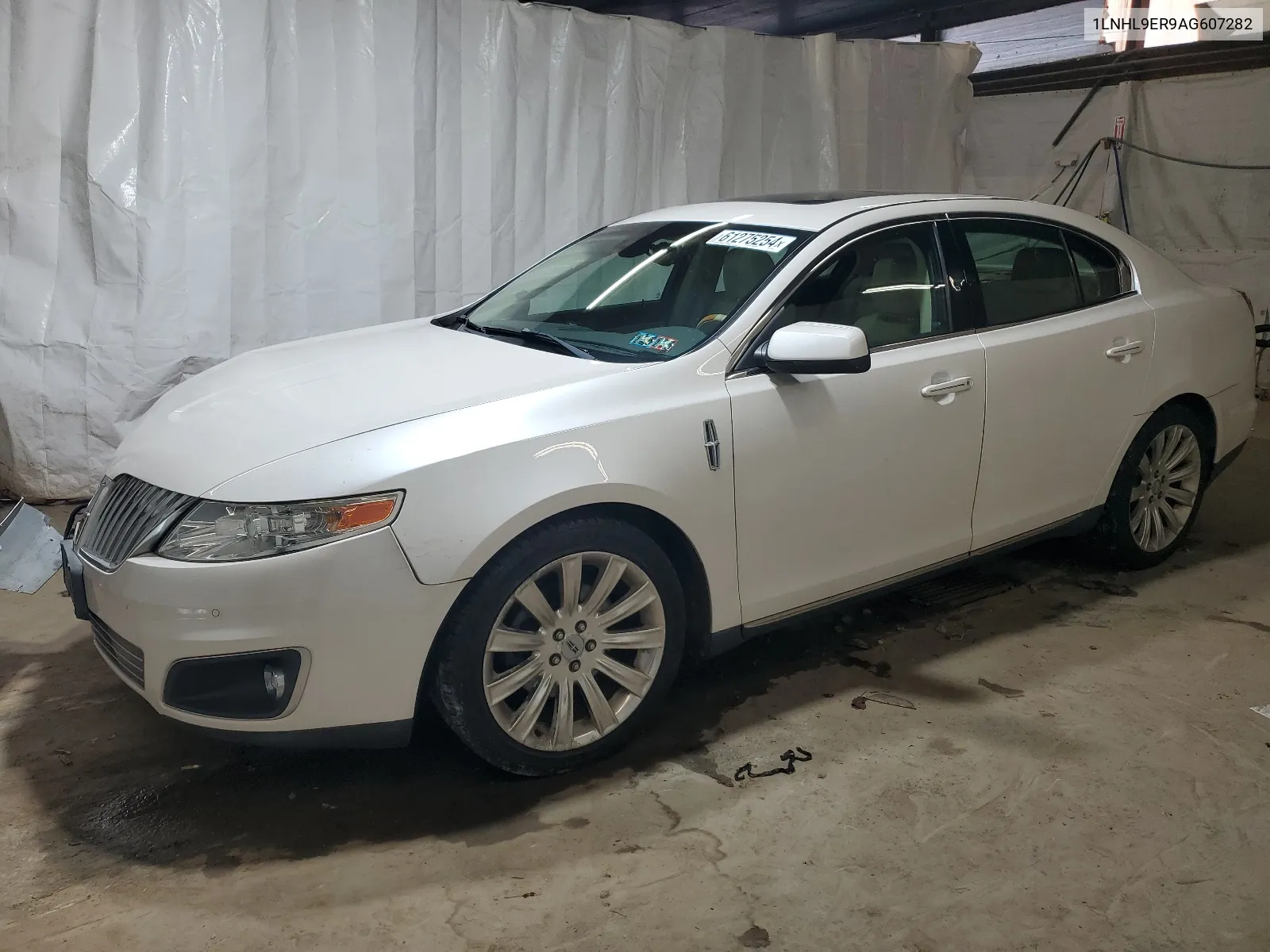 2010 Lincoln Mks VIN: 1LNHL9ER9AG607282 Lot: 61275254