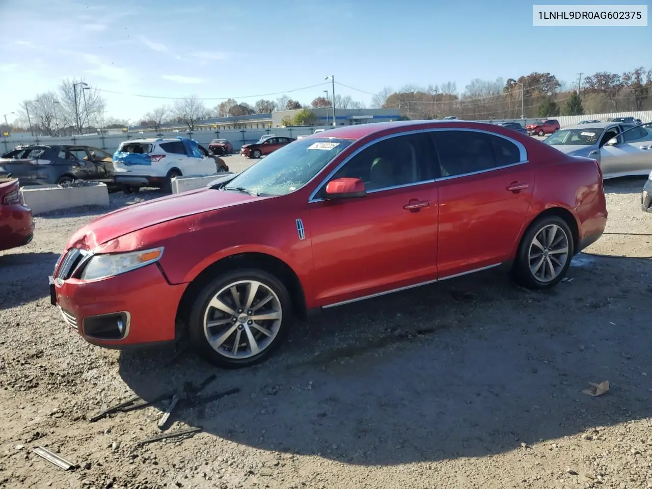1LNHL9DR0AG602375 2010 Lincoln Mks