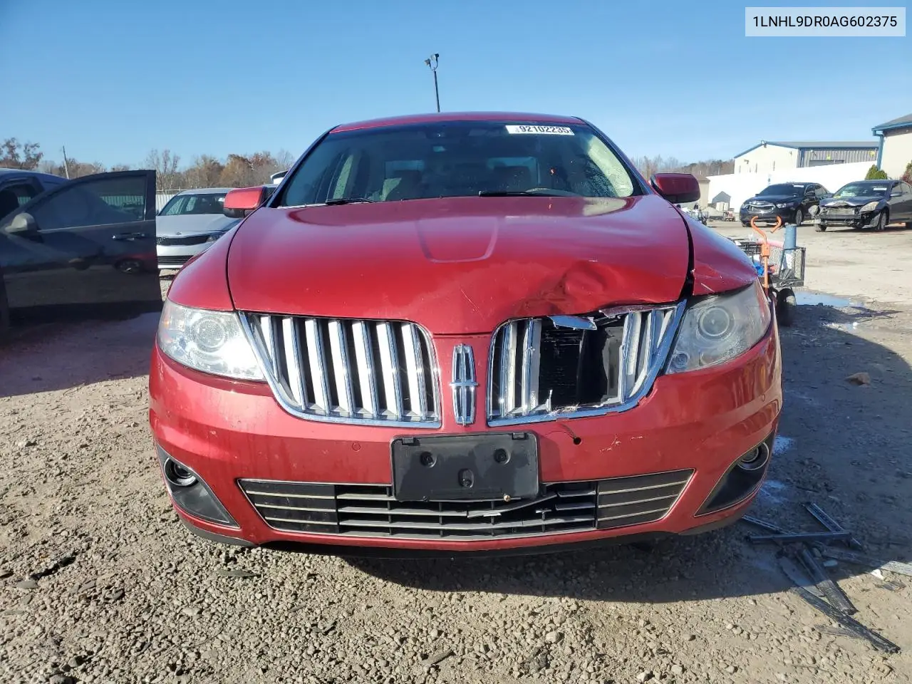 1LNHL9DR0AG602375 2010 Lincoln Mks