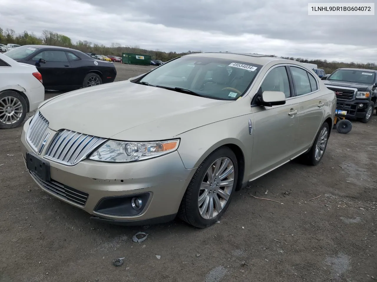 1LNHL9DR1BG604072 2011 Lincoln Mks