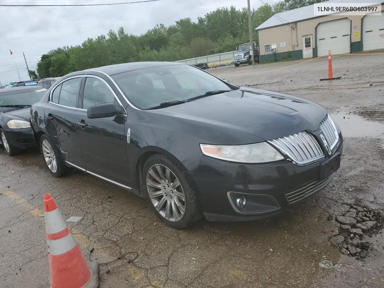 2011 Lincoln Mks VIN: 1LNHL9ER6BG603997 Lot: 54972454