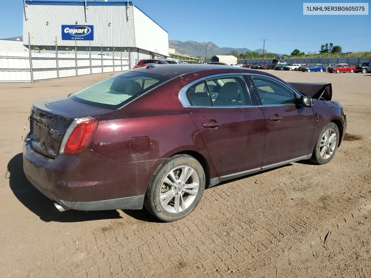 2011 Lincoln Mks VIN: 1LNHL9ER3BG605075 Lot: 57718654