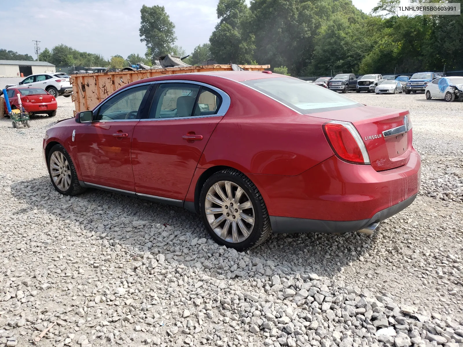 2011 Lincoln Mks VIN: 1LNHL9ER5BG603991 Lot: 63186894