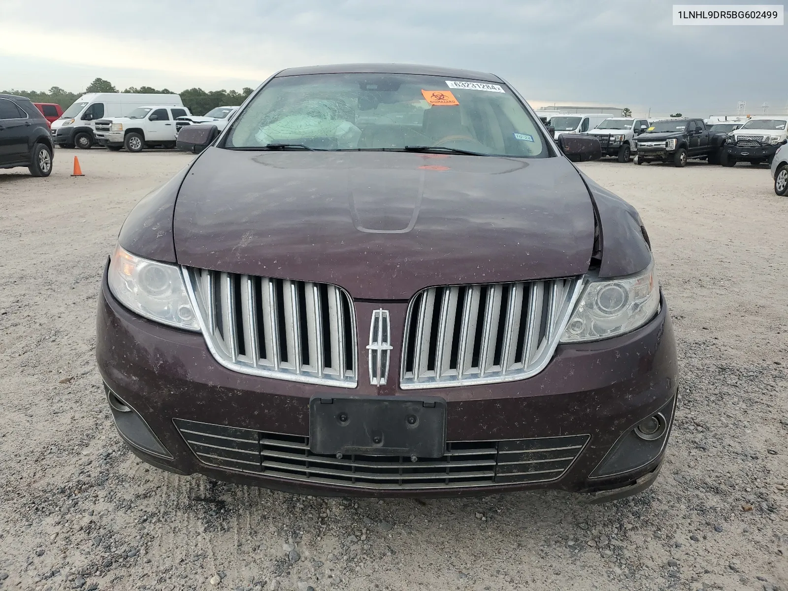 2011 Lincoln Mks VIN: 1LNHL9DR5BG602499 Lot: 63231284