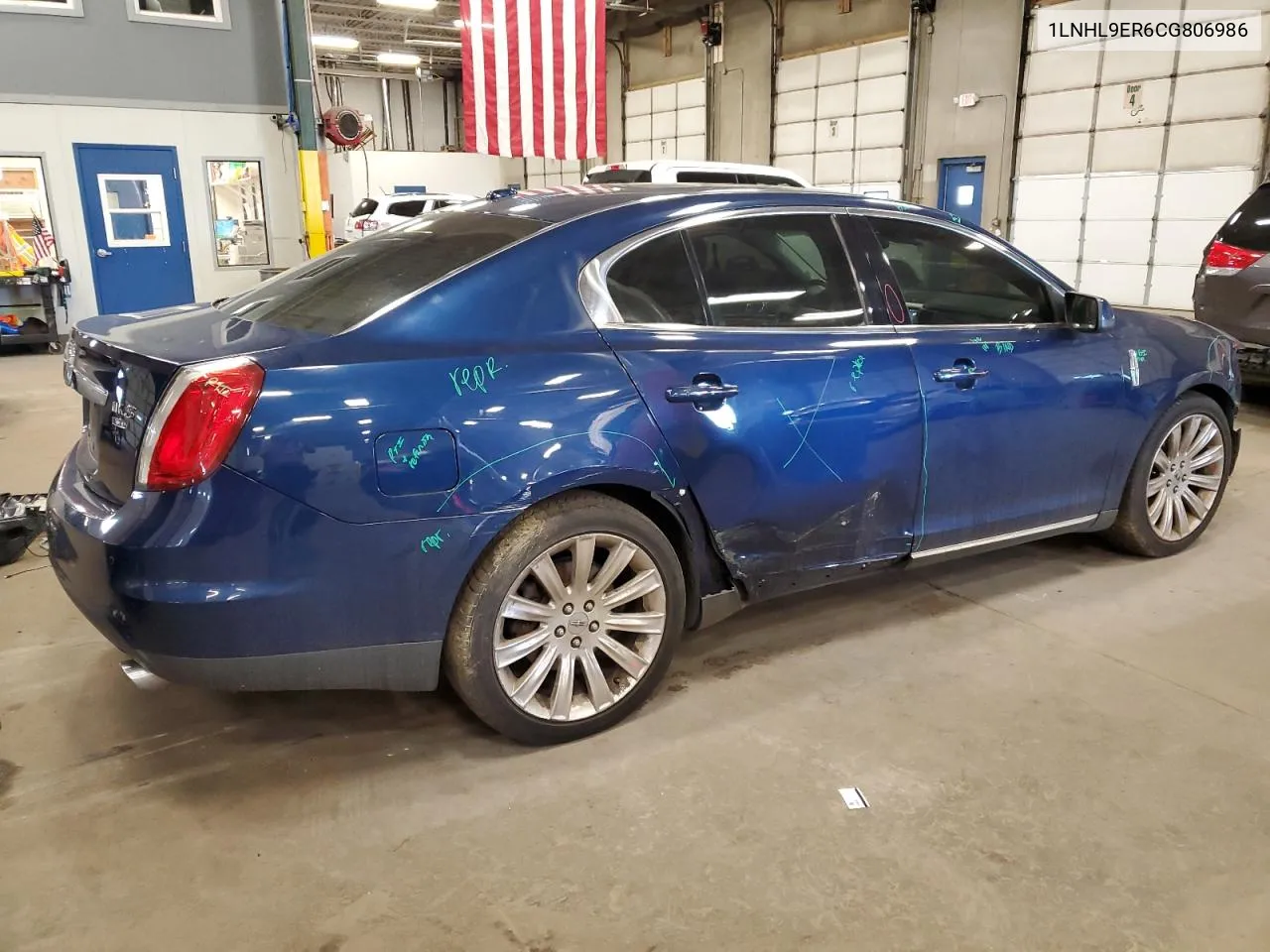 2012 Lincoln Mks VIN: 1LNHL9ER6CG806986 Lot: 56943514