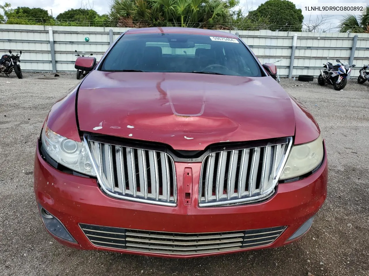 1LNHL9DR9CG800892 2012 Lincoln Mks