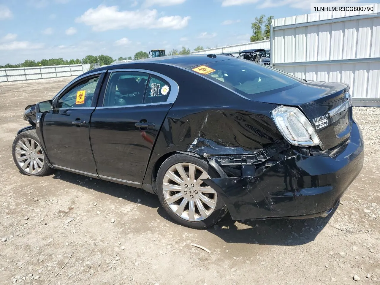 2012 Lincoln Mks VIN: 1LNHL9ER3CG800790 Lot: 63183094