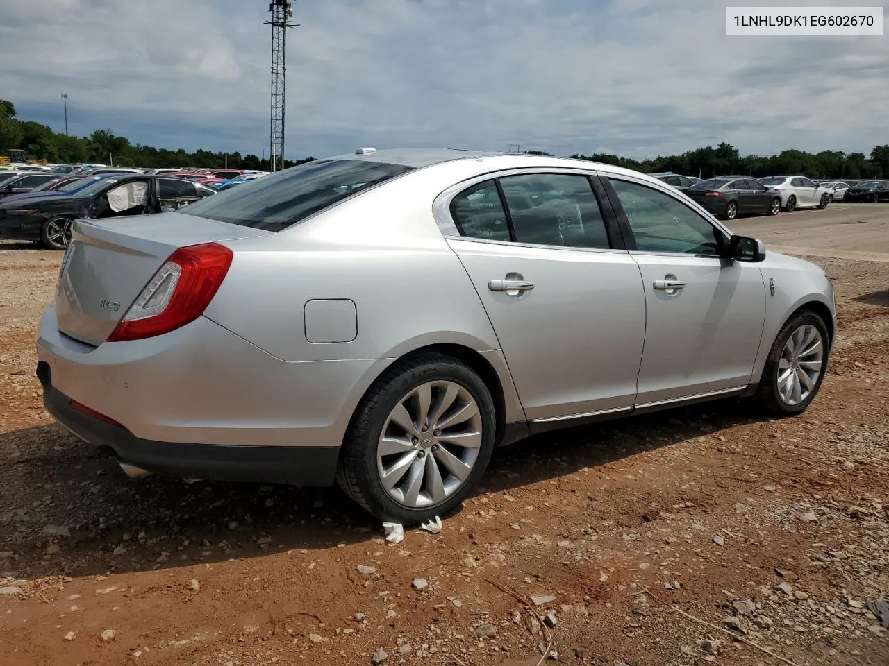 2014 Lincoln Mks VIN: 1LNHL9DK1EG602670 Lot: 55865624