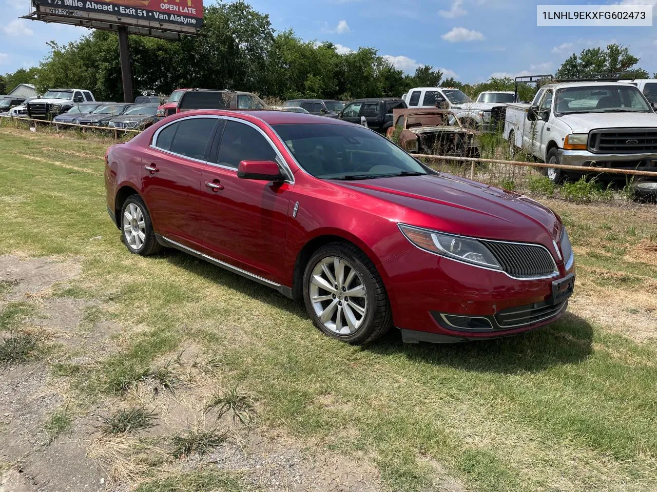 2015 Lincoln Mks VIN: 1LNHL9EKXFG602473 Lot: 61458964