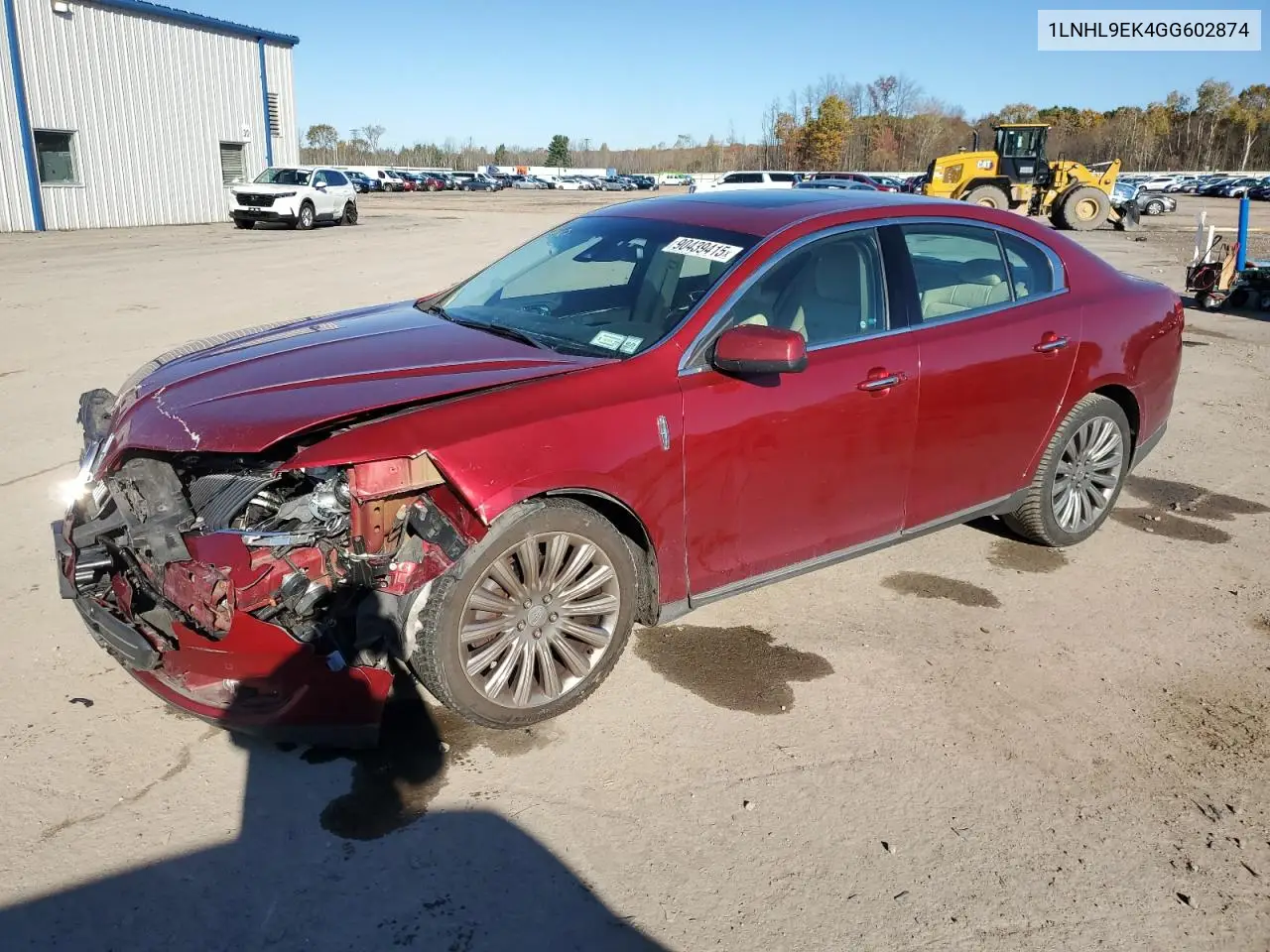 1LNHL9EK4GG602874 2016 Lincoln Mks