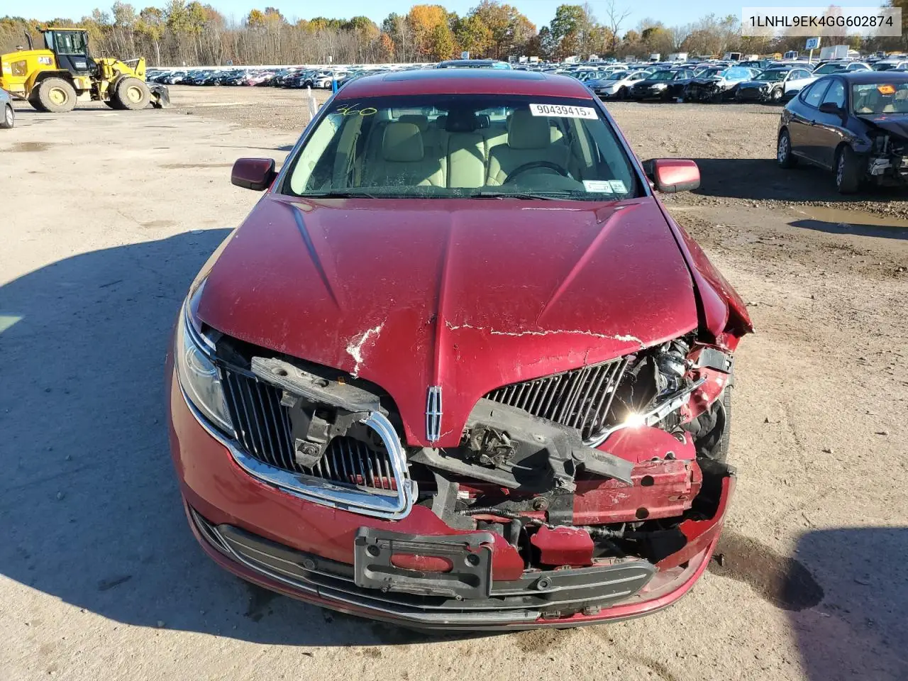 1LNHL9EK4GG602874 2016 Lincoln Mks