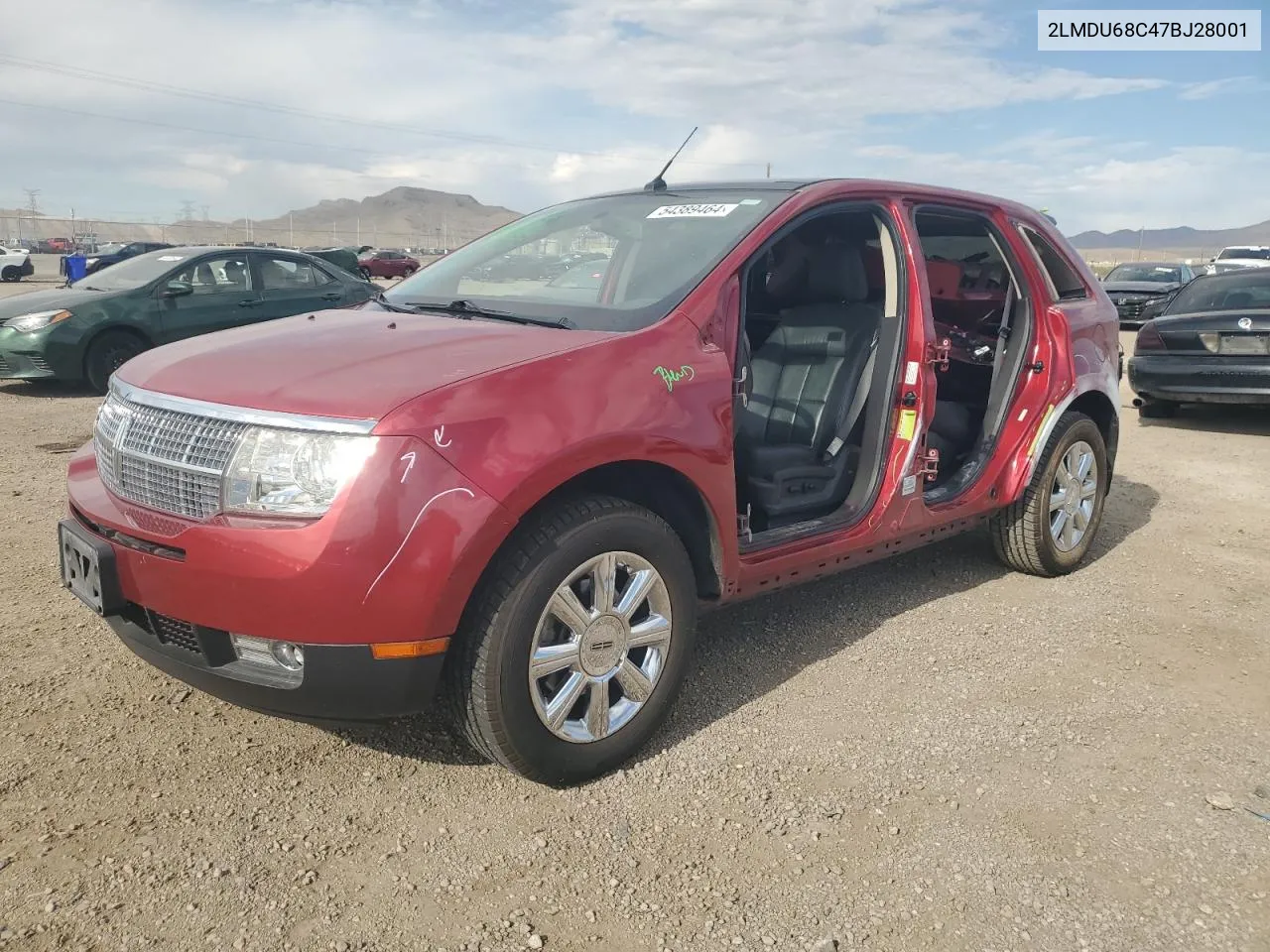 2007 Lincoln Mkx VIN: 2LMDU68C47BJ28001 Lot: 54389464