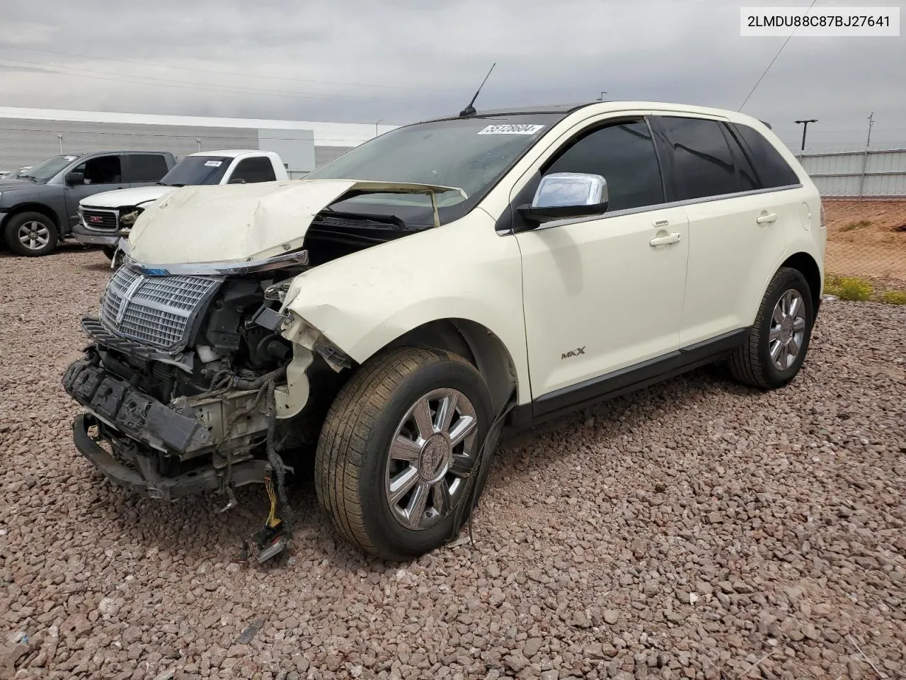 2007 Lincoln Mkx VIN: 2LMDU88C87BJ27641 Lot: 55128604